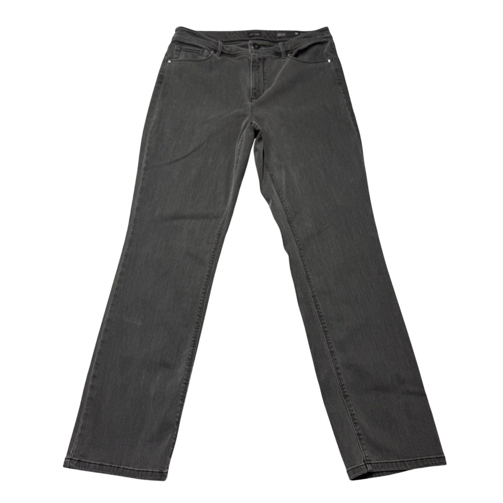 J.Jill Denim Jeans Womens Size 10 High-Rise Straight Leg Gray